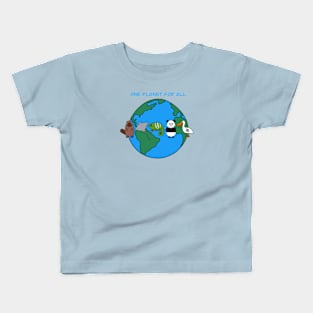 One Planet For All Kids T-Shirt